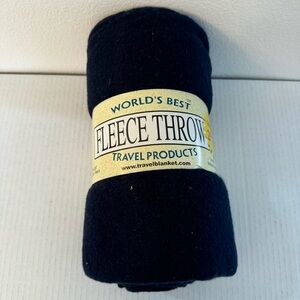 New . World’s Best Fleece Travel Throw Blanket size 50x60